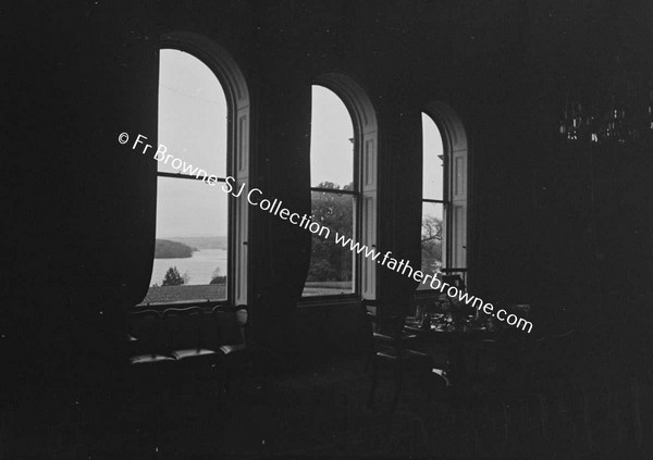 ROCKINGHAM HOUSE  VIEW THROUGH WINDOW OF DINING ROOM